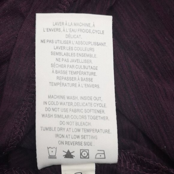 2 / $20.00 - Hyba Ladies Size Large Purple Loose Fit 3/4 Sleeves Athletic Top - Picture 5 of 9